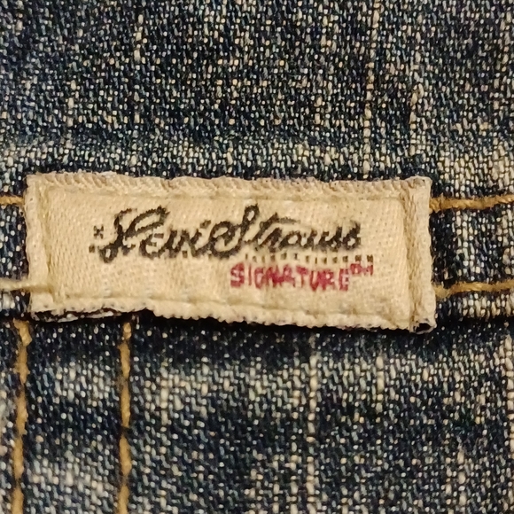 Levi Strauss Signature Ladies Button Front Jean Jacket-Name Detailing, SP - Picture 7 of 12